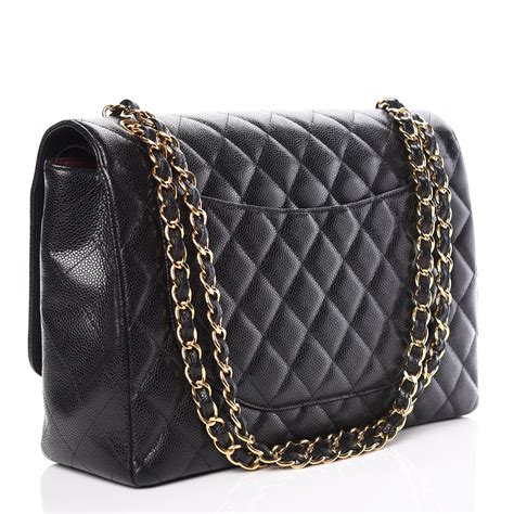 chanel caramel caviar bag|Chanel Quilted Caviar Maxi Double Flap Bag .